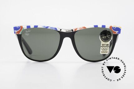 Ray Ban Wayfarer II Olympic Games 1992 Barcelona, limited Bausch&Lomb vintage Wayfarer sunglasses, Made for Men and Women