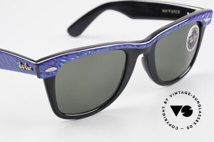 Ray Ban Wayfarer I Old 80's Bausch Lomb Ray-Ban, orig. name: L1723 Wayfarer Street Neat blue/ebony, Made for Men and Women