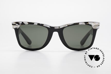 Ray Ban Wayfarer I Original Mosaic Wayfarer 80's, Bausch&Lomb quality lenses (100% UV-protection), Made for Men and Women Ray Ban Wayfarer I Original Mosaic Wayfarer 80's, Bausch&Lomb quality lenses (100% UV-protection), Made for Men and Women