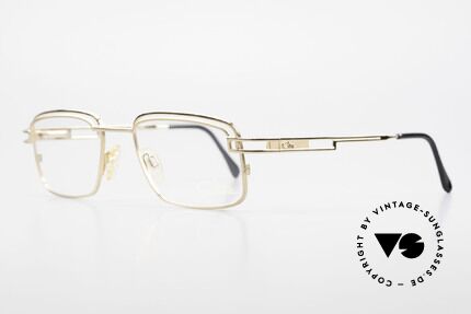 Cazal 778 90's Cazal Frame Gold-Plated, striking angular design; hard GOLD-PLATED!, Made for Men and Women