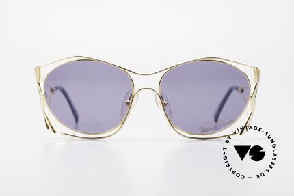 Paloma Picasso 3707 90's Sunglasses Gold-Plated, playful and elegant at the same time; just glamorous, Made for Women