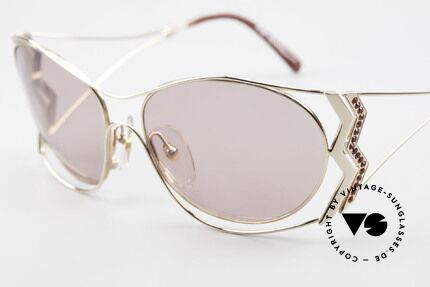 Paloma Picasso 3707 90's Sunglasses Rhinestones, unworn model, NOS (with original case by P. Picasso), Made for Women