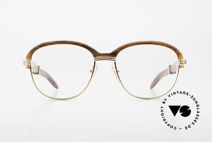 Cartier Malmaison Diego Maradona Wood Glasses, worn by Diego A Maradona (football World Cup 1990), Made for Men and Women