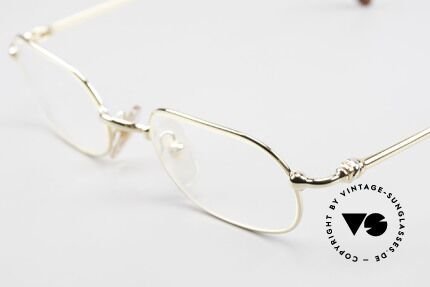Cartier Orfy - M 90's Luxury Glasses Square, precious 22ct gold-plated in size 50-21, 140: timeless, Made for Men and Women