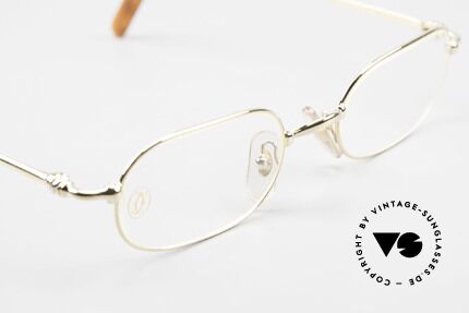 Cartier Orfy 90's Luxury Eyeglasses Square, unworn rarity incl. orig. Cartier packing (case, cloth), Made for Men and Women