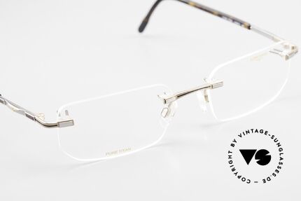 Longines 4238 90's Rimless Glasses Pure Titan, the DEMO lenses can be replaced with prescriptions, Made for Men