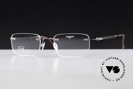 Longines 4367 Rimless Frame Polarized Clip, Longines logo, the winged hourglass, on the temples, Made for Men