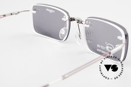 Longines 4367 Rimless Frame Polarized Clip, Size: medium, Made for Men
