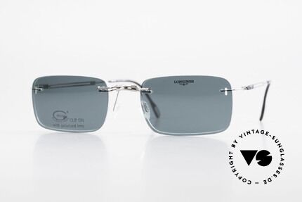 Longines 4367 Rimless Specs Polarized Clip, 90's Longines model 4367 color 330, size 50-21, 135, Made for Men