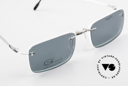 Longines 4367 Rimless Specs Polarized Clip, reduced to 169 Euro due to a TINY scratch on the clip!, Made for Men