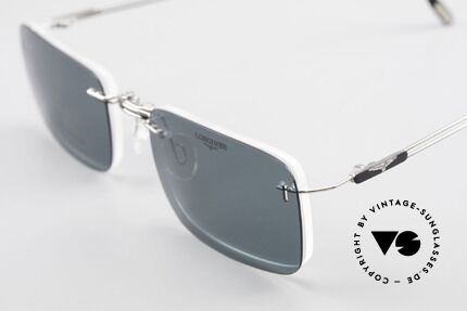 Longines 4367 Rimless Specs Polarized Clip, Size: medium, Made for Men