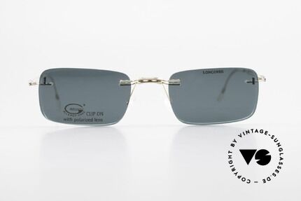 Longines 4367 Polarized Glasses Rimless 90s, allergy-free, rimless 90's eyeglass-frame by Longines, Made for Men