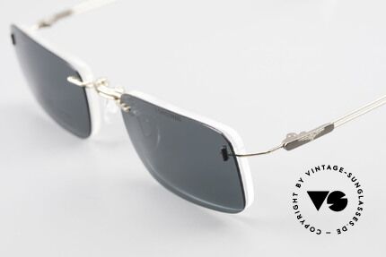 Longines 4367 Polarized Glasses Rimless 90s, the frame can be glazed with optical lenses of any kind, Made for Men