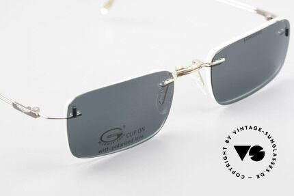 Longines 4367 Polarized Glasses Rimless 90s, Size: medium, Made for Men