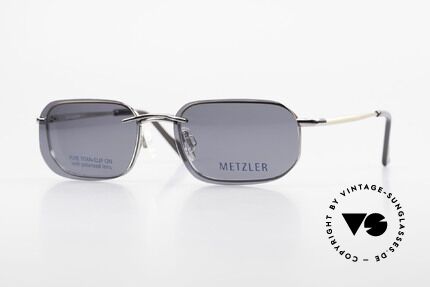 Metzler 1716 Titanium Frame Polarized Clip, 90's Metzler Titan glasses, 1716, col 023, 52/19, 135, Made for Men