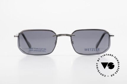 Metzler 1716 Titanium Frame Polarized Clip, leightweight titan frame with flexible spring hinges, Made for Men
