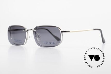 Metzler 1716 Titanium Frame Polarized Clip, Clip-On with gray polarized lenses; 100% UV protect., Made for Men
