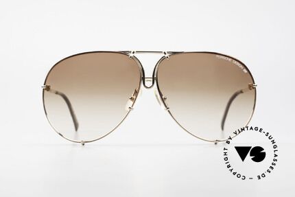 Porsche 5623 Black Mass Movie Sunglasses, gold & brown-gradient lenses = most wanted version!, Made for Men and Women