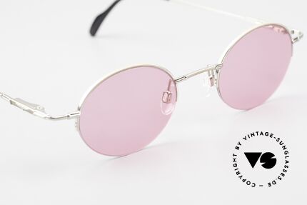 Longines 4363 Pink Sunglasses Oval Round, never worn (like all our oval round 90's sunglasses), Made for Men and Women