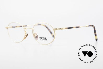 BOSS 5139 Oval Panto Eyeglass Frame, dressy color combination: tortoise / dulled gold, Made for Men and Women