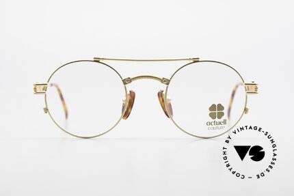 Actuell Couture 802 Round 80's Glasses Steampunk, top-notch quality and material combination, Made for Men and Women