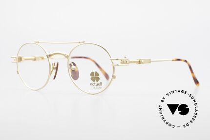 Actuell Couture 802 Round 80's Glasses Steampunk, frame with many fancy details, Steampunk!, Made for Men and Women