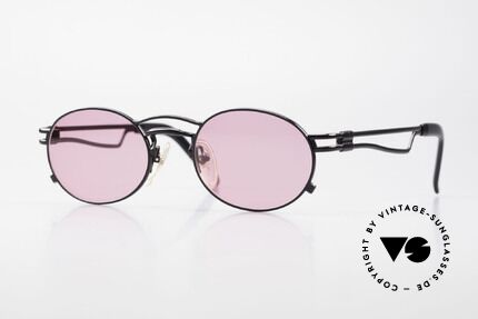 Jean Paul Gaultier 56-3173 Pink Oval Vintage Sunglasses Details