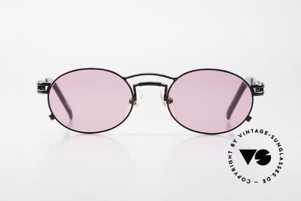 Jean Paul Gaultier 56-3173 Pink Oval Vintage Sunglasses, oval lens shape and with superior wearing comfort, Made for Men and Women