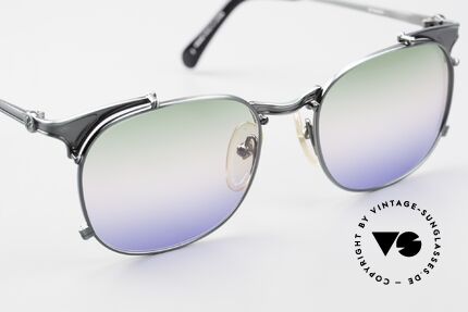 Jean Paul Gaultier 56-2175 Rare Tricolored Sun Lenses, unused (like all our Haute Couture sunglasses), Made for Men and Women