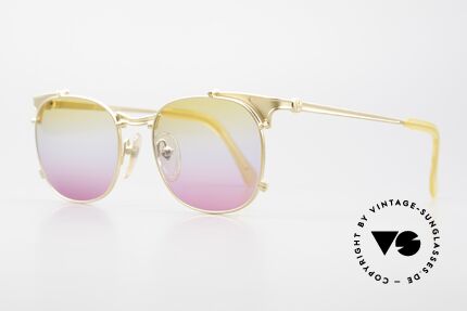 Jean Paul Gaultier 56-2175 Yellow Pink Gradient Lenses, JPG unisex model: tangible HIGH-END quality, Made for Men and Women
