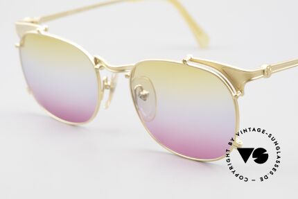 Jean Paul Gaultier 56-2175 Yellow Pink Gradient Lenses, FANCY color combination from yellow to pink, Made for Men and Women