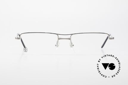 Cartier Semi T-Double Square Men's Titanium Glasses, model of the "Semi T" series; in size 52x18, 135, Made for Men Cartier Semi T-Double Square Men's Titanium Glasses, model of the "Semi T" series; in size 52x18, 135, Made for Men
