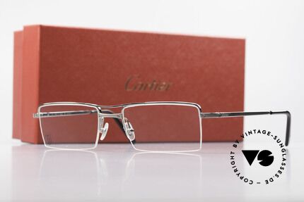 Cartier Semi T-Double Square Men's Titanium Glasses, the Nylor titanium frame can be glazed optionally, Made for Men Cartier Semi T-Double Square Men's Titanium Glasses, the Nylor titanium frame can be glazed optionally, Made for Men