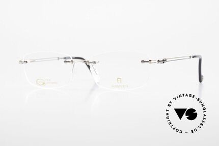 Aigner EA498 Rimless 90's Glasses Unisex, rimless AIGNER vintage glasses, EA498, size 53/18, 140, Made for Men and Women