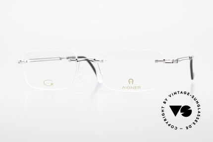 Aigner EA496 Rimless 90's Vintage Glasses, rimless AIGNER vintage glasses, EA496, size 54/18, 140, Made for Men