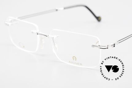 Aigner EA496 Rimless 90's Vintage Glasses, craftsmanship, made in Germany, can be glazed optionally, Made for Men