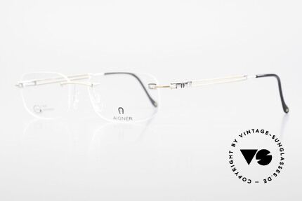 Aigner EA113 Unisex Rimless 90's Glasses, top-notch quality and very pleasant to wear; lightweight, Made for Men and Women