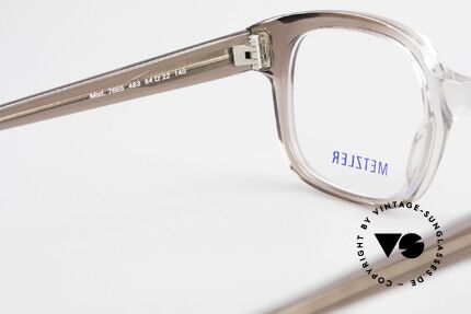 Metzler 7665 Medium Old School Eyeglasses 80's, the frame (in M to L size) can be glazed optionally, Made for Men
