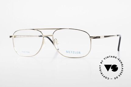 Metzler 1678 Vintage Titan Glasses for Men Details