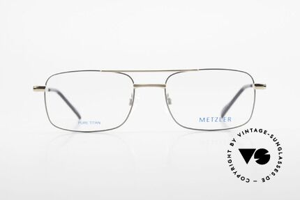 Metzler 1680 90's Titan Eyeglasses For Men, vintage men's glasses by Metzler from the early 90s, Made for Men