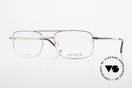 Metzler 1680 90's Titan Frame Gold Plated, METZLER eyeglasses 1680, col 689, size 56/19, 140, Made for Men