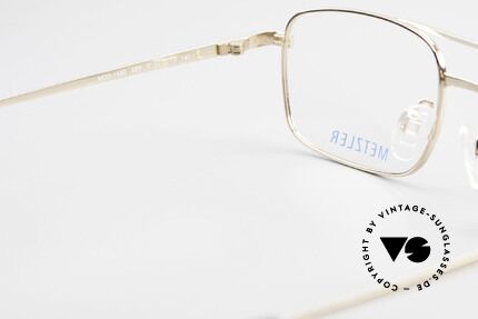 Metzler 1680 90's Titan Frame Gold Plated, the frame can be glazed with optical (sun) lenses, Made for Men