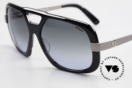Missoni 0102 Striking 90's Sunglasses Men, very noble sun lenses with gradient from gray to blue, Made for Men