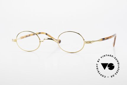 Lunor II A 04 XS Eyeglasses Oval Gold Plated Details