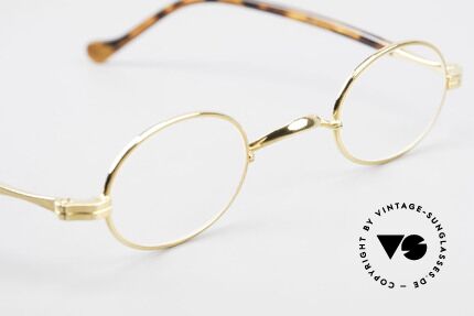 Lunor II A 04 XS Eyeglasses Oval Gold Plated, unworn RARITY (for all lovers of quality) from app. 1998, Made for Men and Women