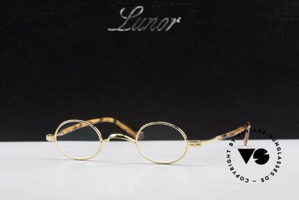 Lunor II A 04 XS Eyeglasses Oval Gold Plated, Size: extra small, Made for Men and Women