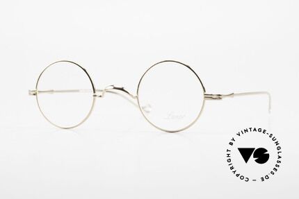 Lunor II 12 Small Round Gold Glasses, XS round Lunor eyeglasses of the old "LUNOR II" series, Made for Men and Women