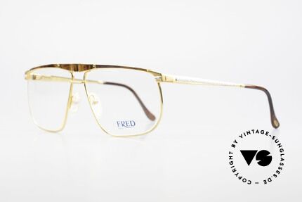 Fred Ocean Men's Luxury Glasses 22kt Gold, luxury eyeglasses (22ct gold-plated) for connoisseurs, Made for Men