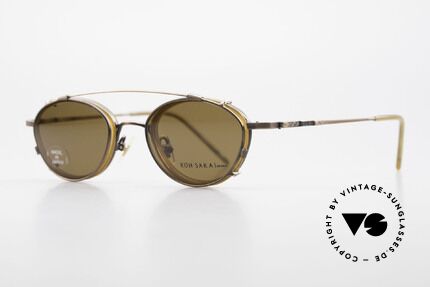 Koh Sakai KS9832 Vintage Glasses With Clip On, 1997 designed in Los Angeles; produced in Sabae (Japan), Made for Men and Women