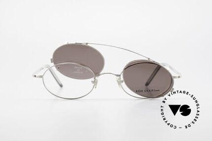 Koh Sakai KS9781 Vintage Metal Glasses Clip On, Size: small, Made for Men and Women
